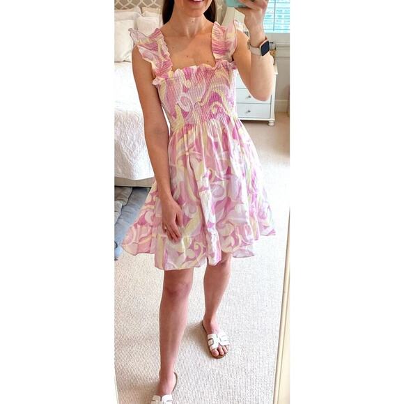 Hill House Pink and Yellow Mini Dress - Picture 7 of 15